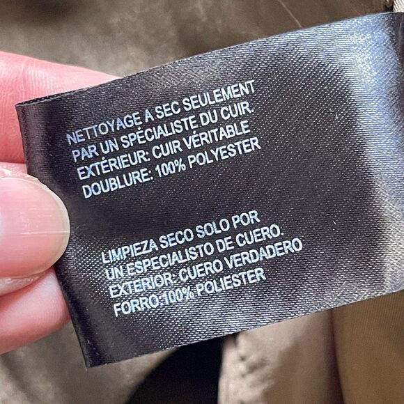 Vintage Metallic Bronze B Collection Leather Jacket Size LP - Picture 5 of 7